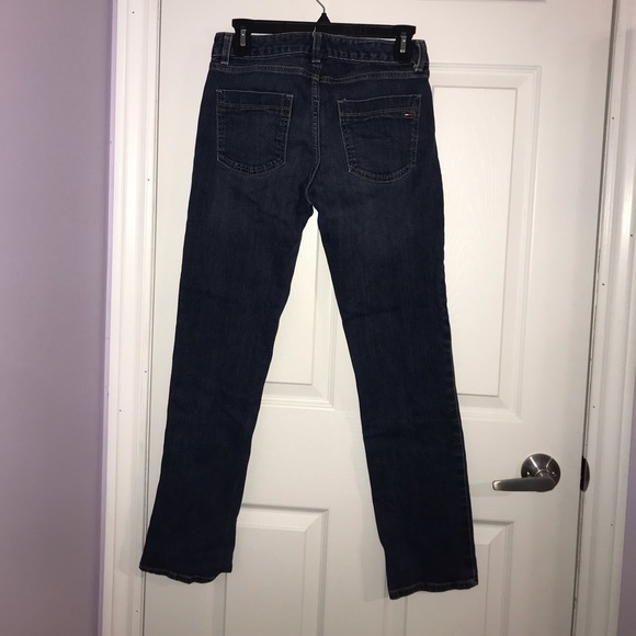 2S Tommy Hilfiger Straight Leg Blue Jeans - Picture 2 of 4